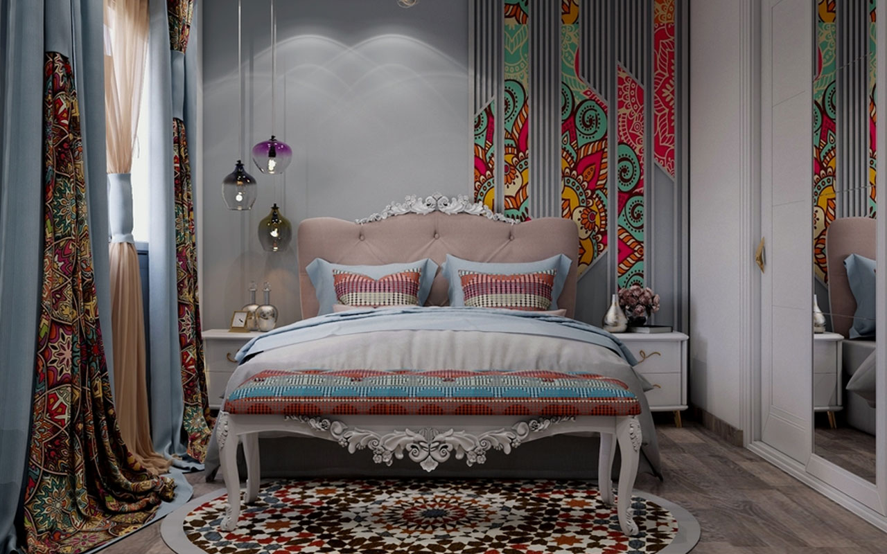 phong ngu phong cach bohemian