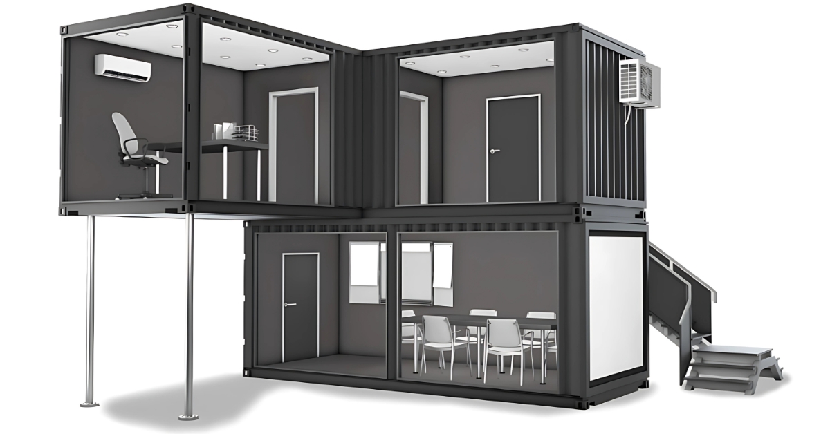 Nhà container văn phòng 20 feet | Giá Từ 45 Triệu Mẫu thiết kế Nhà container văn phòng 20 feet