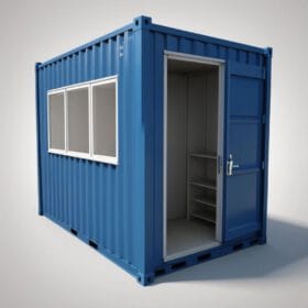 container van phong 10ft mau xanh 5