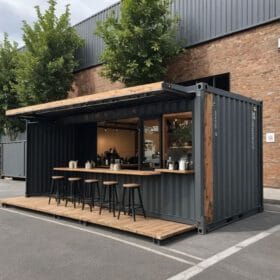 container cafe 20feet phong cach Industrial Cong nghiep 3