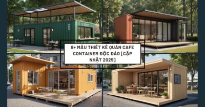 8+ Mẫu Thiết Kế Quán Cafe Container Độc Đáo [Cập Nhật 2025]