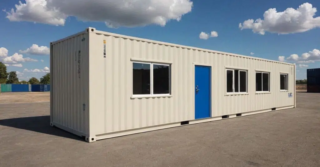 Nhà container văn phòng 40 feet | Giá Từ 129 Triệu container van phong 40 feet mau trang nga 1