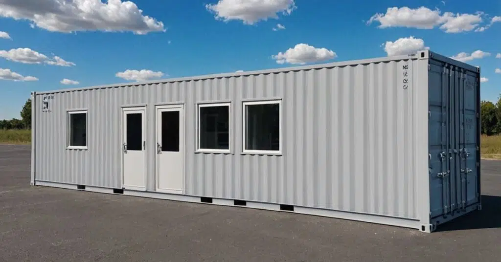 Nhà container văn phòng 40 feet | Giá Từ 129 Triệu container van phong 40 feet mau xam 1