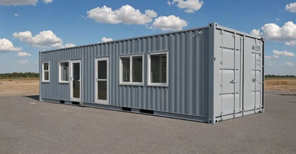 Nhà container văn phòng 40 feet | Giá Từ 129 Triệu container van phong 40 feet mau xam 2