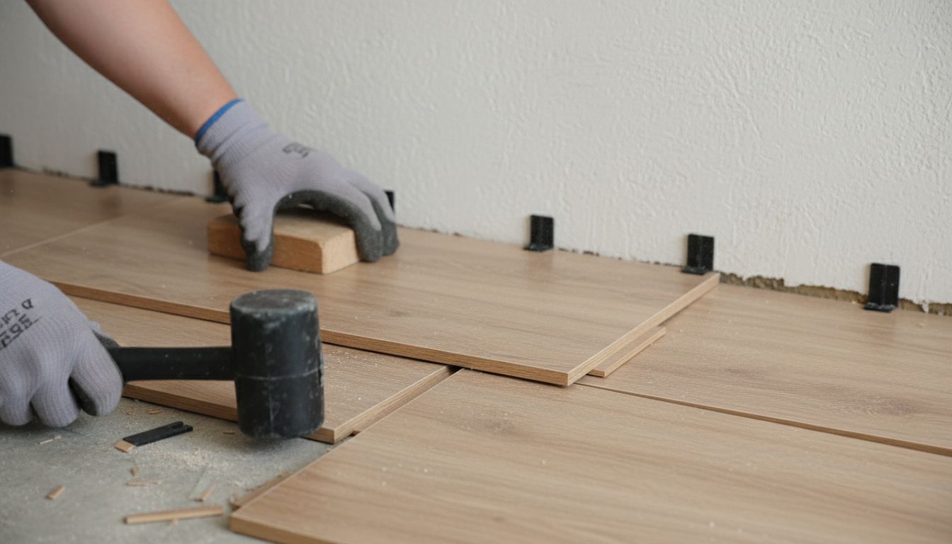 Hướng Dẫn Chi Tiết Quy Trình Thi Công Sàn Gỗ Công Nghiệp Chuẩn Kỹ Thuật Từ A-Z Các bước lắp đặt chi tiết trong quy trình thi công sàn gỗ chuẩn kỹ thuật