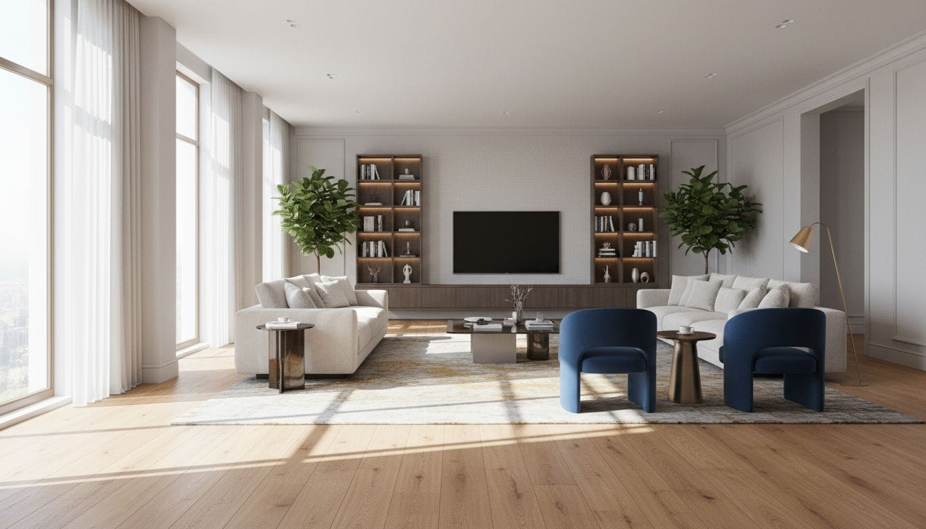 Hướng dẫn lựa chọn sàn gỗ công nghiệp cho phòng khách và không gian chung