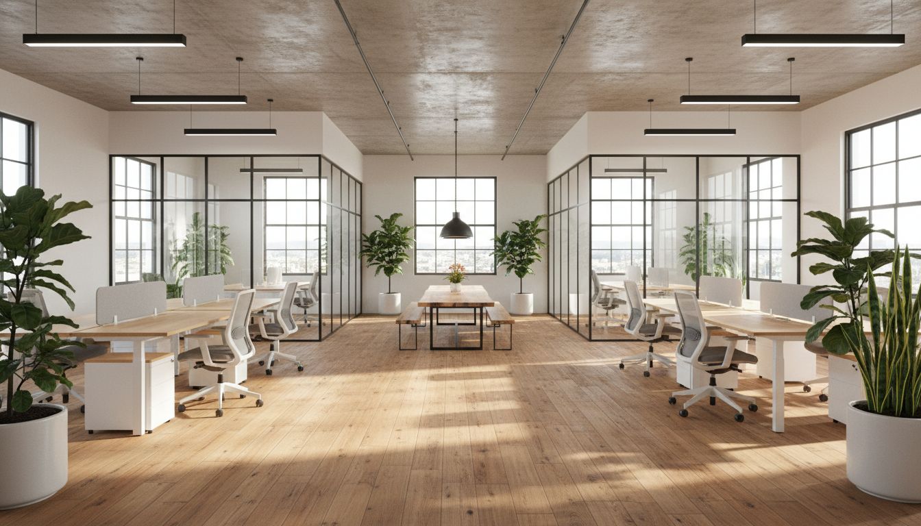 5 Tiêu Chí Lựa Chọn Sàn Gỗ Công Nghiệp Cho Văn Phòng Hiện Đại Chuẩn Nhất Lợi ích khi lắp đặt sàn gỗ công nghiệp cho văn phòng làm việc hiện đại