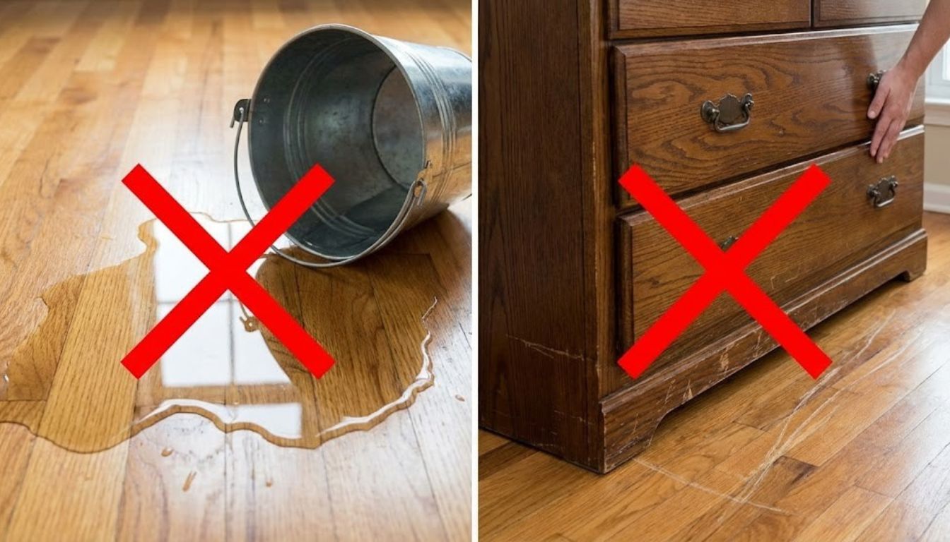 Bí Quyết Bảo Quản Sàn Gỗ Công Nghiệp Bền Đẹp Theo Thời Gian: Hướng Dẫn Chi Tiết Từ A-Z Những điều cần tránh để bảo quản sàn gỗ công nghiệp không bị hư hỏng