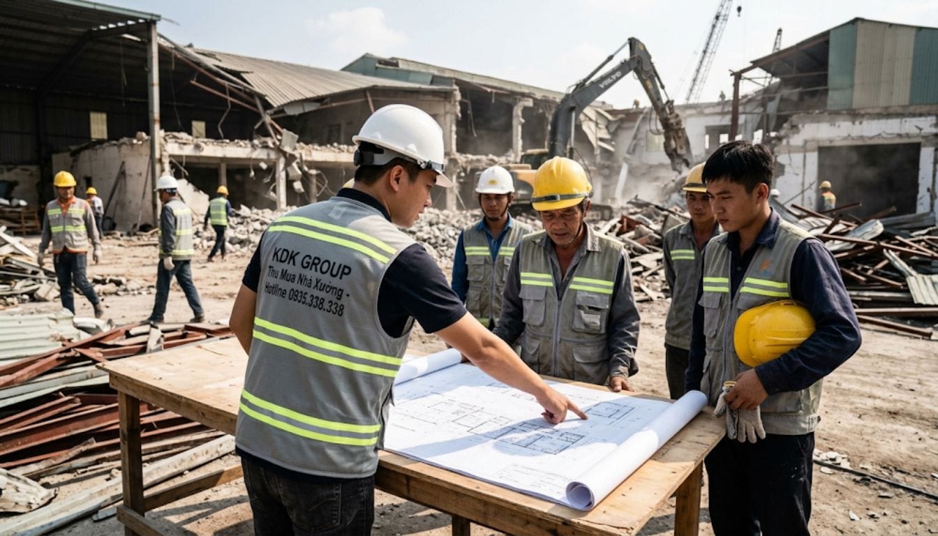 Quy trình thu mua nhà xưởng cũ tại Bình Dương chuyên nghiệp và nhanh chóng