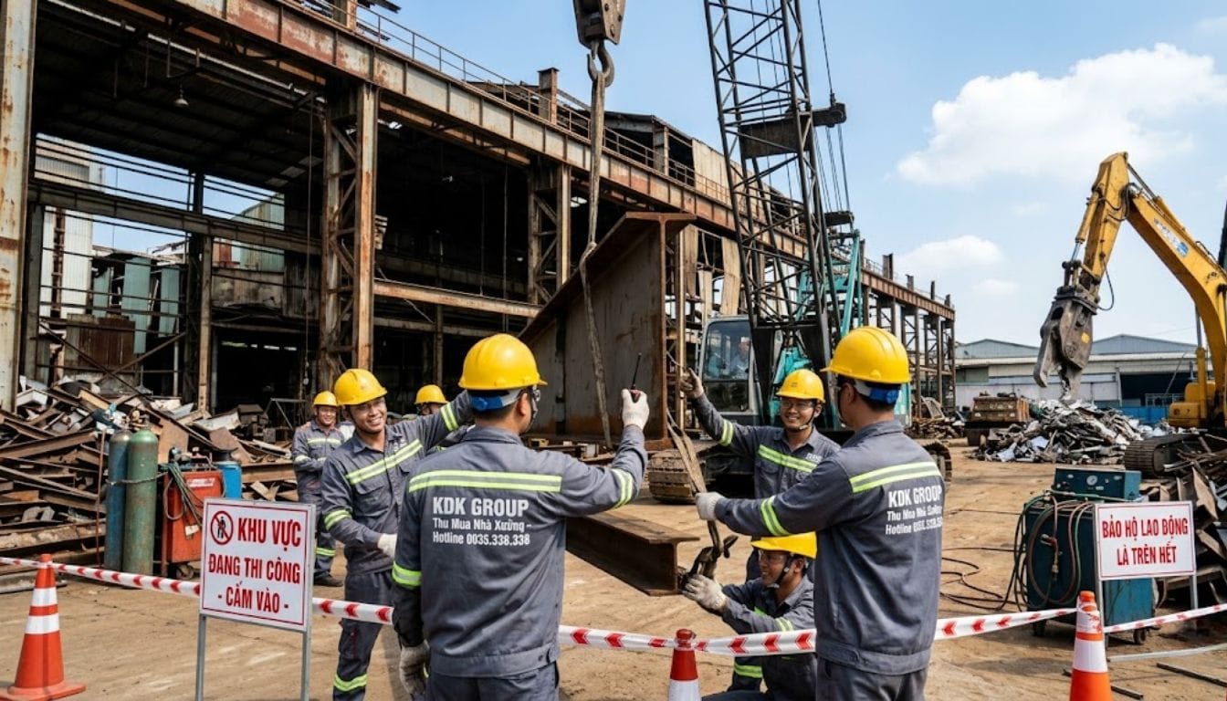 Quy trình thu mua xác nhà xưởng tại HCM nhanh chóng và an toàn